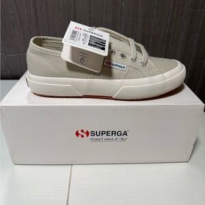 Superga Off-White Canvas Sneakers